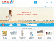 Tablet Screenshot of canadapharmacyonline.com